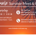 Survivor Meet and Greet Seminole Advertisement
